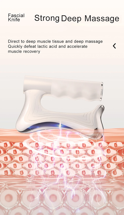 Lame de massage électrique pour tissus profonds – Outil chauffant de relaxation des fascias