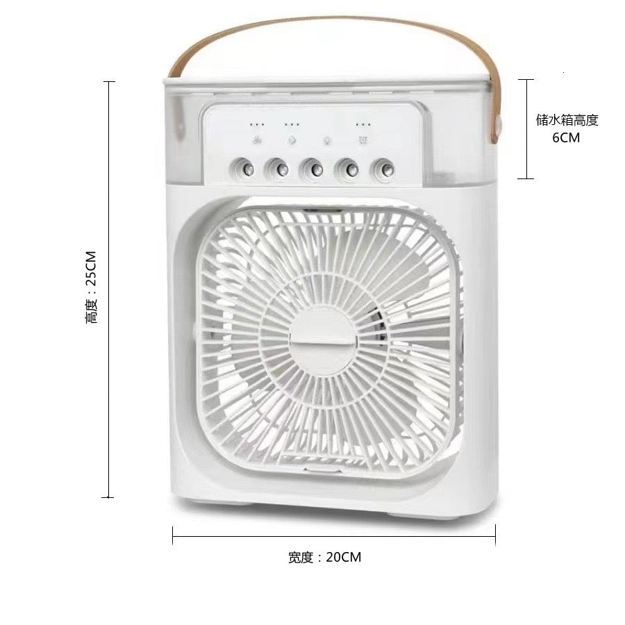 Ventilateur rafraîchisseur d'air portable 3-en-1 – Mini climatiseur avec humidificateur