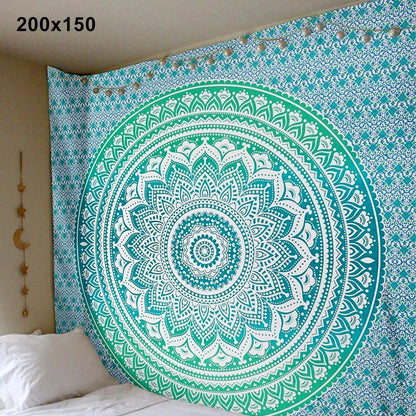 Bohemian Mandala Wall Tapestry or Yoga room decor