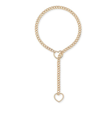 Collier chaîne à pendentif cœur pour femme