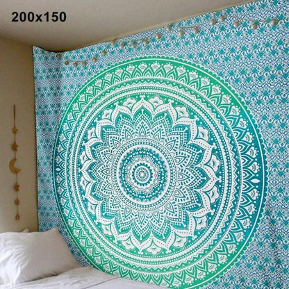 Bohemian Mandala Wall Tapestry or Yoga room decor
