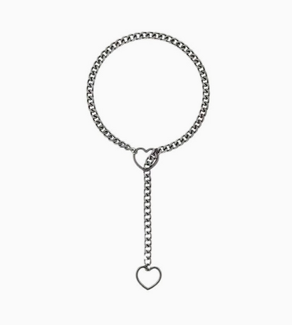 Collier chaîne à pendentif cœur pour femme