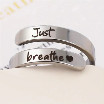 Bague Coeur Spirale Argentée