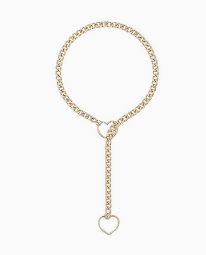 Collier chaîne à pendentif cœur pour femme