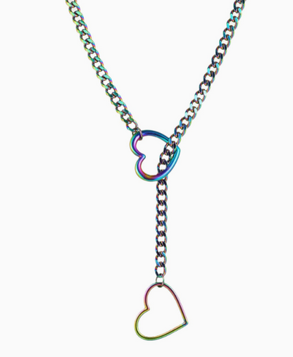 Collier chaîne à pendentif cœur pour femme