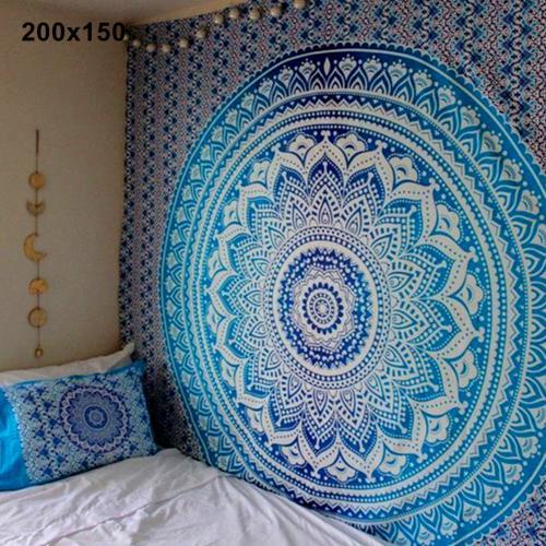 Bohemian Mandala Wall Tapestry or Yoga room decor