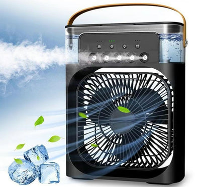 Ventilateur refroidisseur d'air portable 3-en-1 – Mini climatiseur pour chambre, bureau et voiture | Refroidissement rapide + humidificateur | Expédié des États-Unis 🇺🇸 | Best-seller TikTok et Amazon !