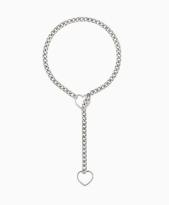 Collier chaîne à pendentif cœur pour femme