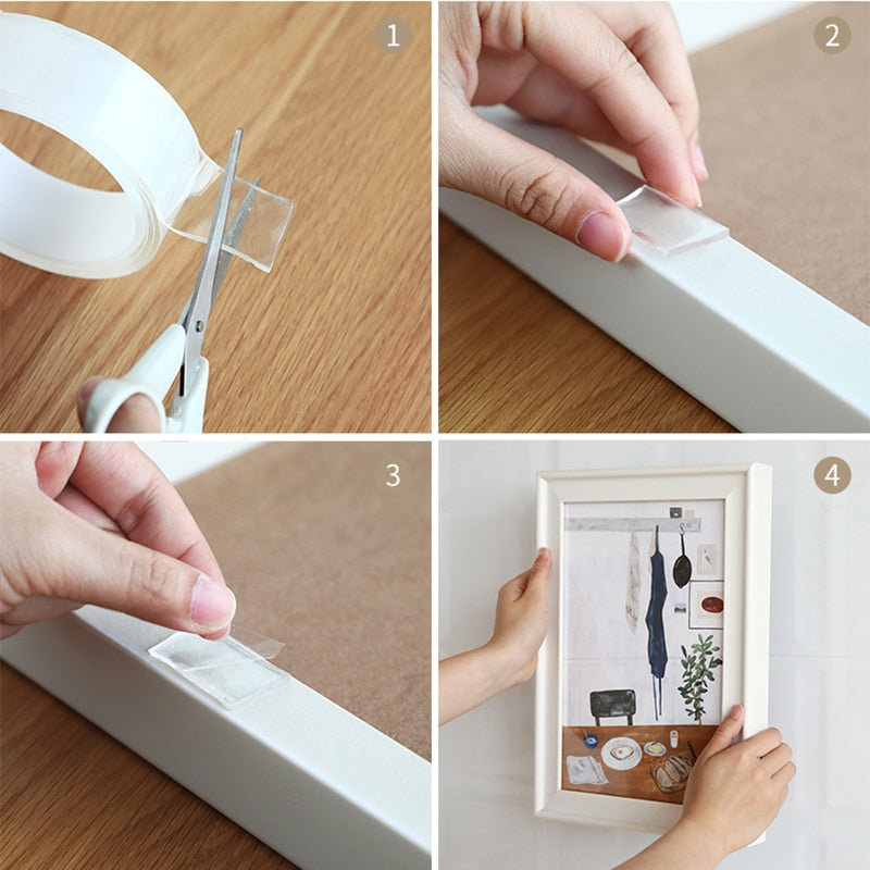Ruban adhésif double face transparent Nano Tape