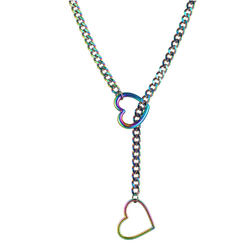 Collier chaîne à pendentif cœur pour femme