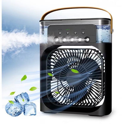 Ventilateur refroidisseur d'air portable 3-en-1 – Mini climatiseur pour chambre, bureau et voiture | Refroidissement rapide + humidificateur | Expédié des États-Unis 🇺🇸 | Best-seller TikTok et Amazon !