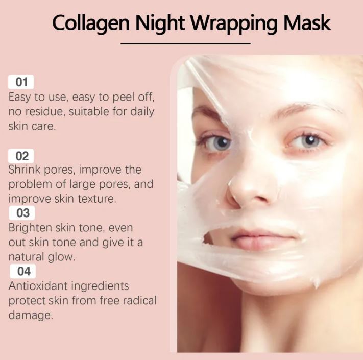 Masque exfoliant hydratant au collagène