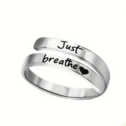 Bague Coeur Spirale Argentée