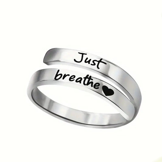 Bague Coeur Spirale Argentée