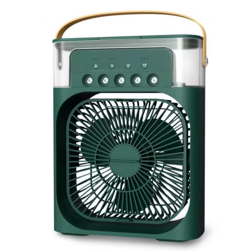 Ventilateur refroidisseur d'air portable 3-en-1 – Mini climatiseur pour chambre, bureau et voiture | Refroidissement rapide + humidificateur | Expédié des États-Unis 🇺🇸 | Best-seller TikTok et Amazon !