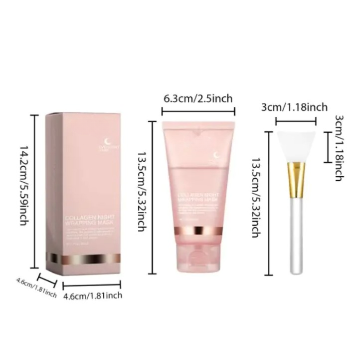 Masque exfoliant hydratant au collagène