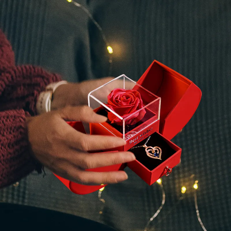 Boîte à bijoux de Noël Collier