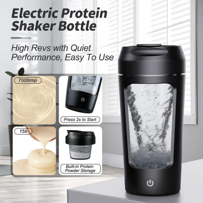 Bouteille de Shaker Électrique Portable pour Protéine en Poudre