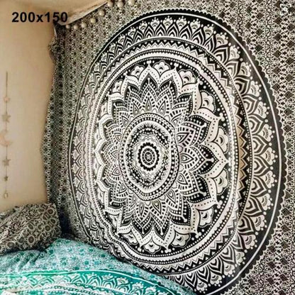 Bohemian Mandala Wall Tapestry or Yoga room decor
