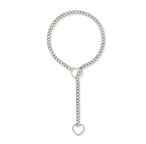 Collier chaîne à pendentif cœur pour femme